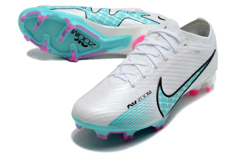 Nike Air Zoom Mercurial Vapor 15 Elite FG - White/Turquoise/Magenta