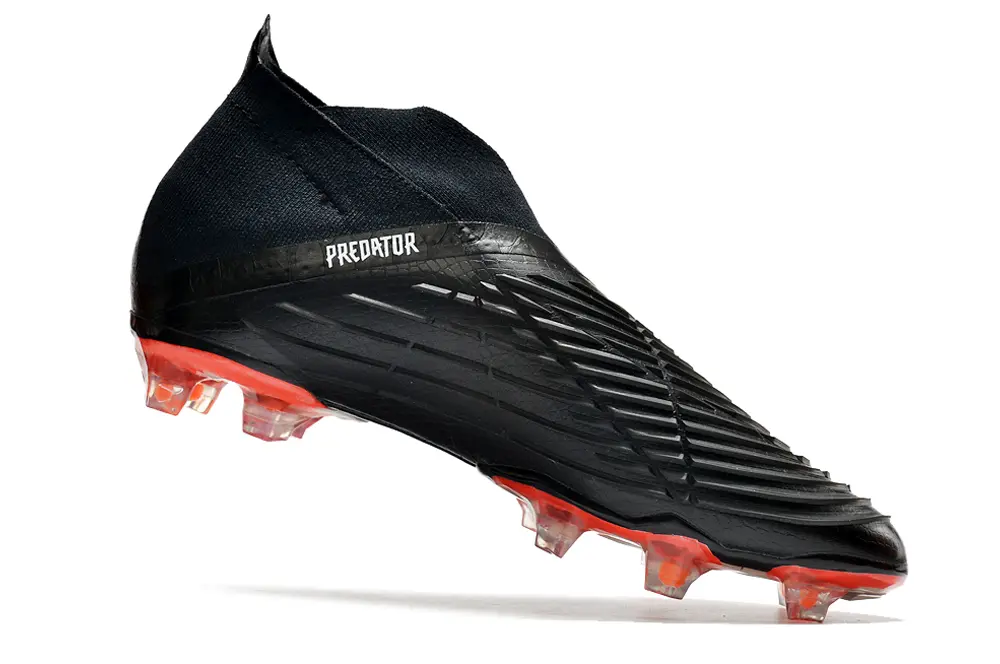 Adidas Predator Edge+ Laceless FG - Black/Fiery Red/White