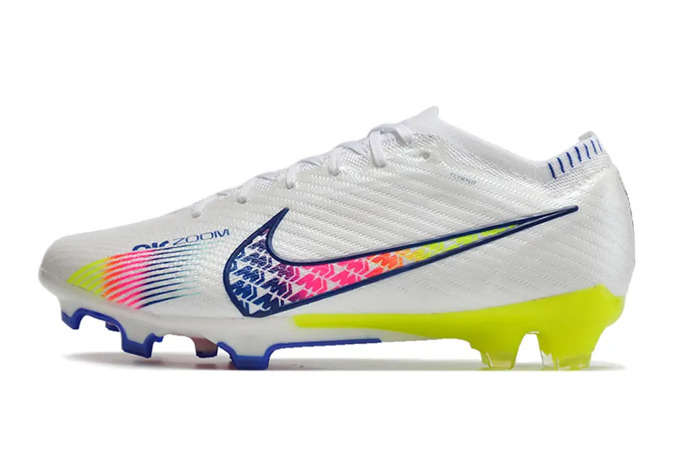 Nike Air Zoom Mercurial Vapor 15 Elite FG - White/Vibrant Yellow/Pink Neon