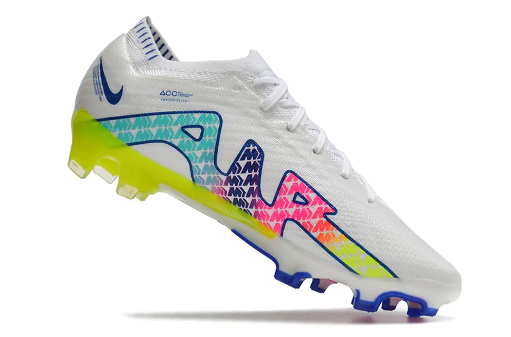 Nike Air Zoom Mercurial Vapor 15 Elite FG - White/Vibrant Yellow/Pink Neon