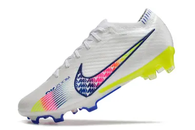Nike Air Zoom Mercurial Vapor 15 Elite FG - White/Vibrant Yellow/Pink Neon