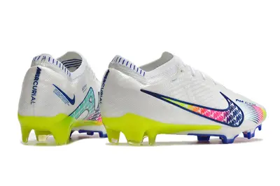 Nike Air Zoom Mercurial Vapor 15 Elite FG - White/Vibrant Yellow/Pink Neon