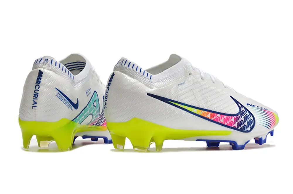 Nike Air Zoom Mercurial Vapor 15 Elite FG - White/Vibrant Yellow/Pink Neon