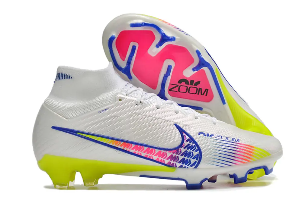 Nike Air Zoom Mercurial Superfly 9 Elite FG - White/Electric Yellow/Pink Burst