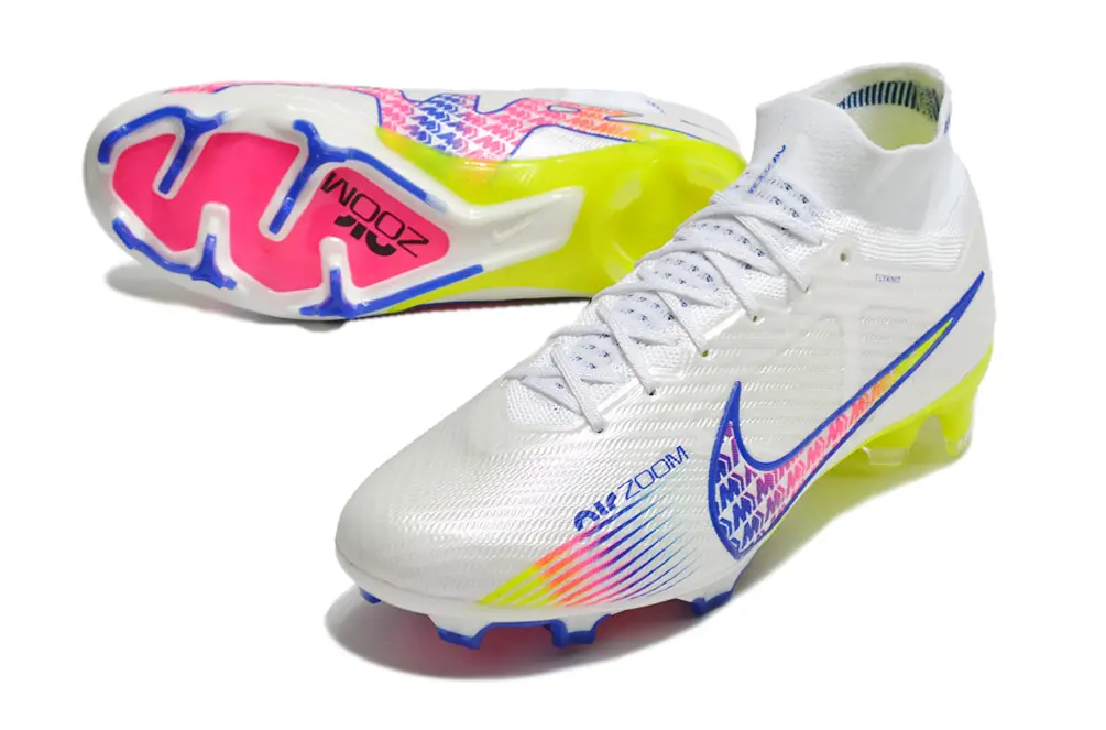 Nike Air Zoom Mercurial Superfly 9 Elite FG - White/Electric Yellow/Pink Burst