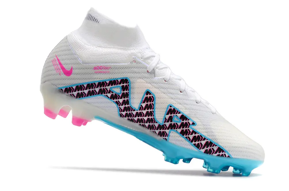 Nike Air Zoom Mercurial Superfly 9 Elite FG - White/Electric Blue/Hot Pink