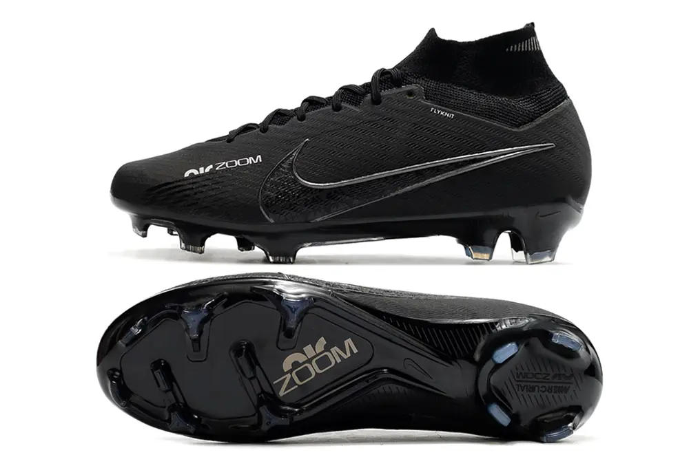 Nike Air Zoom Mercurial Superfly 9 Elite FG - Black/Midnight Black/Glossy Charcoal