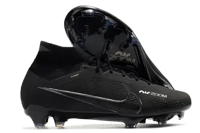 Nike Air Zoom Mercurial Superfly 9 Elite FG - Black/Midnight Black/Glossy Charcoal