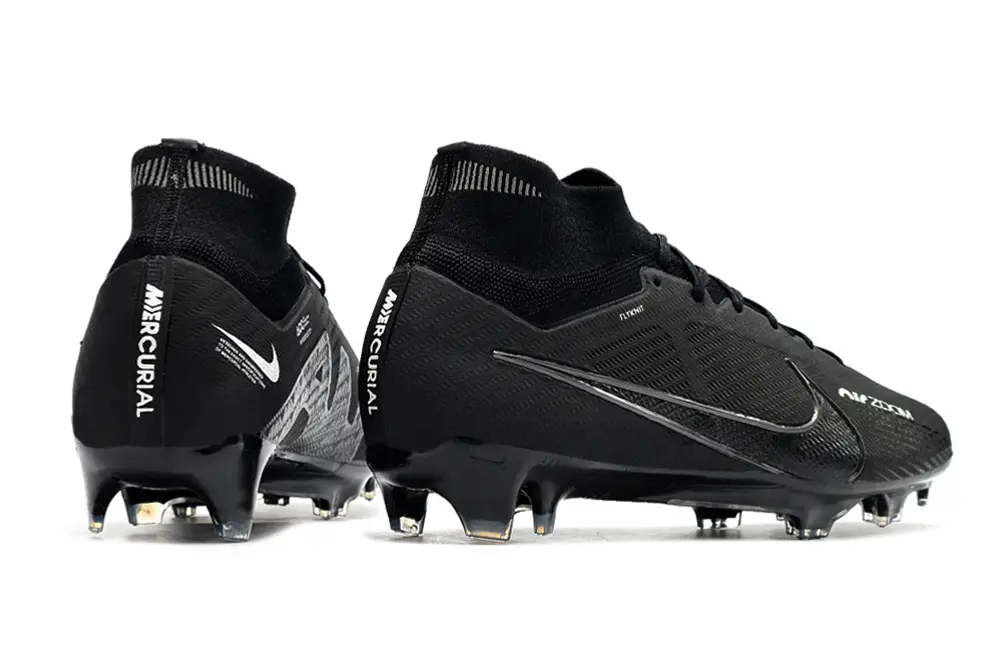 Nike Air Zoom Mercurial Superfly 9 Elite FG - Black/Midnight Black/Glossy Charcoal