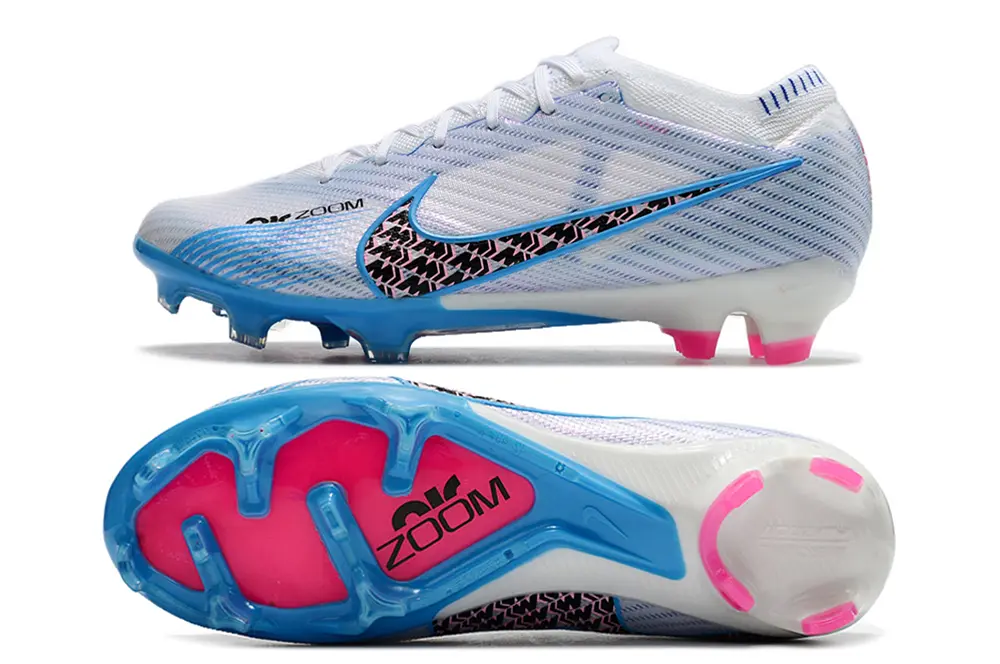 Nike Air Zoom Mercurial Vapor 15 Elite FG - White/Sky Blue/Pink Blast