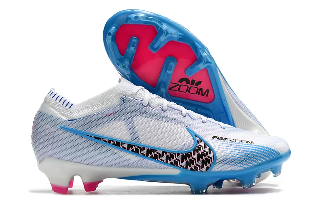 Nike Air Zoom Mercurial Vapor 15 Elite FG - White/Sky Blue/Pink Blast