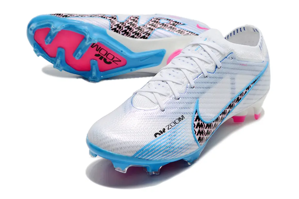 Nike Air Zoom Mercurial Vapor 15 Elite FG - White/Sky Blue/Pink Blast