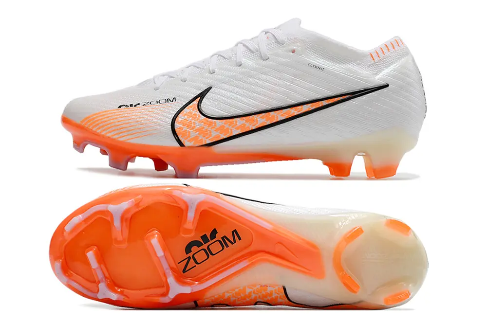 Nike Air Zoom Mercurial Vapor 15 Elite FG - White/Vibrant Orange/Black