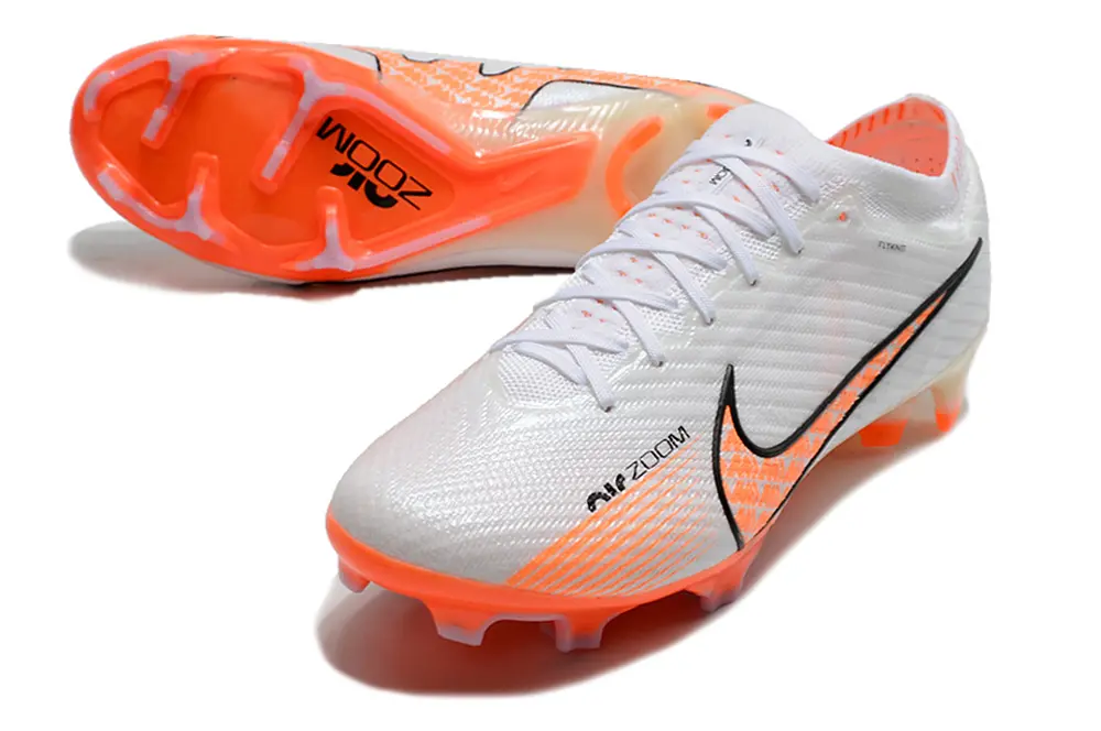Nike Air Zoom Mercurial Vapor 15 Elite FG - White/Vibrant Orange/Black