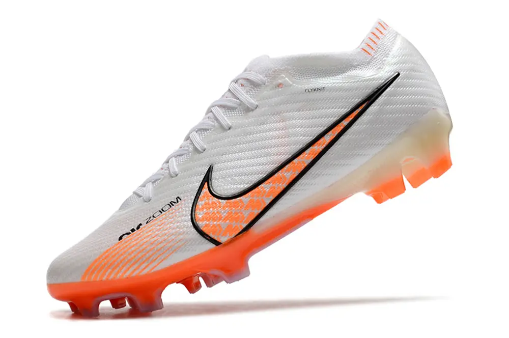 Nike Air Zoom Mercurial Vapor 15 Elite FG - White/Vibrant Orange/Black