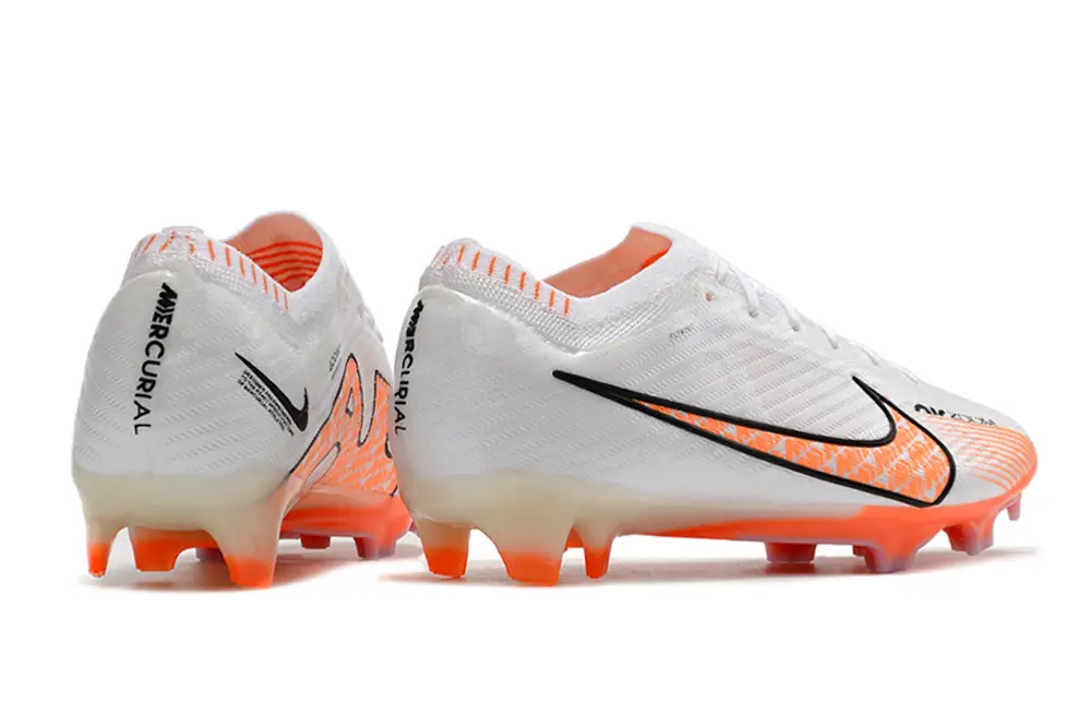 Nike Air Zoom Mercurial Vapor 15 Elite FG - White/Vibrant Orange/Black