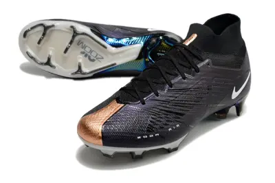 Nike Air Zoom Mercurial Superfly 9 Elite FG - Black/Electric Purple/Metallic Bronze