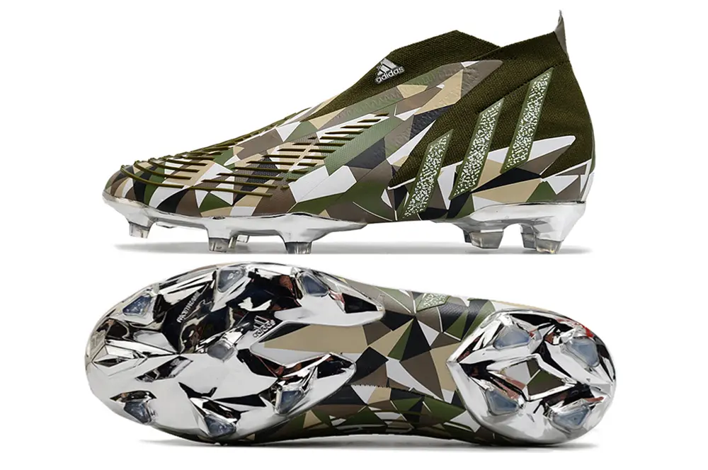Adidas Predator Edge+ Laceless FG - Green/Army Green/Urban Camo