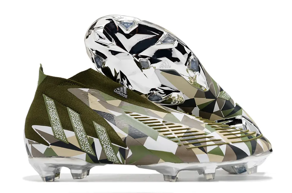 Adidas Predator Edge+ Laceless FG - Green/Army Green/Urban Camo