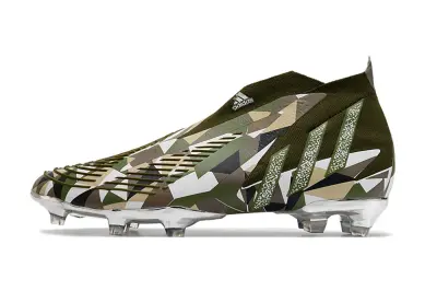 Adidas Predator Edge+ Laceless FG - Green/Army Green/Urban Camo