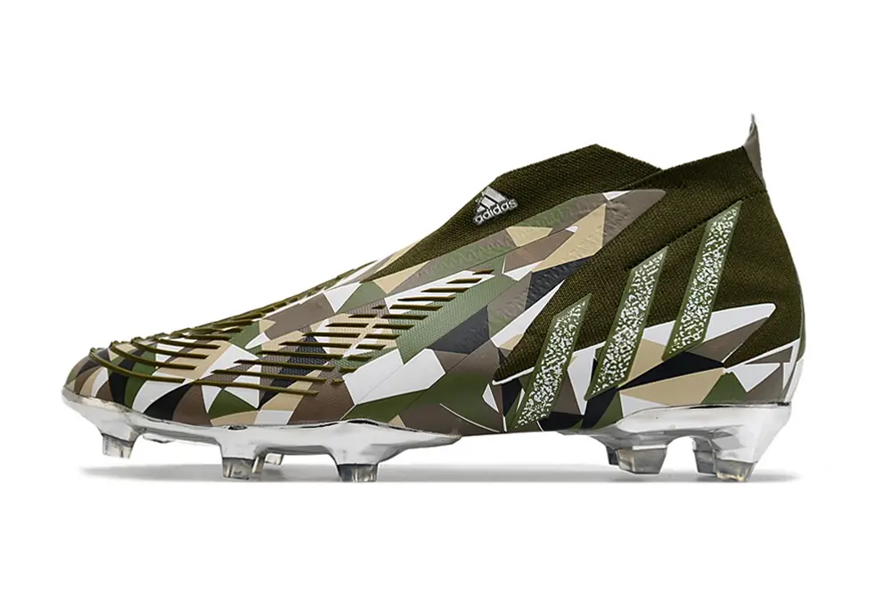 Adidas Predator Edge+ Laceless FG - Green/Army Green/Urban Camo
