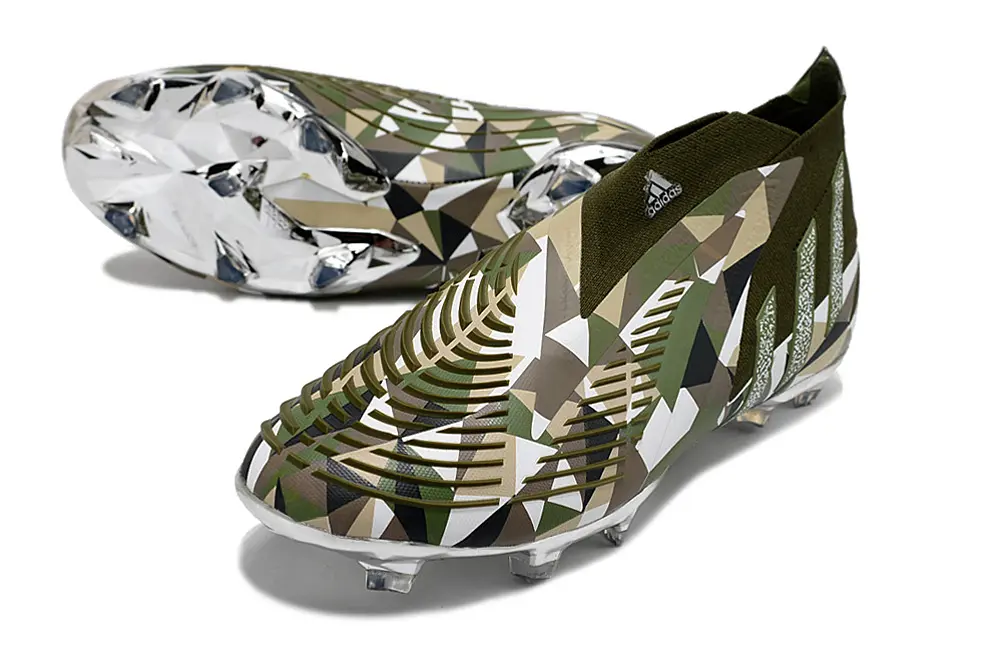 Adidas Predator Edge+ Laceless FG - Green/Army Green/Urban Camo
