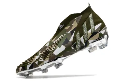 Adidas Predator Edge+ Laceless FG - Green/Army Green/Urban Camo