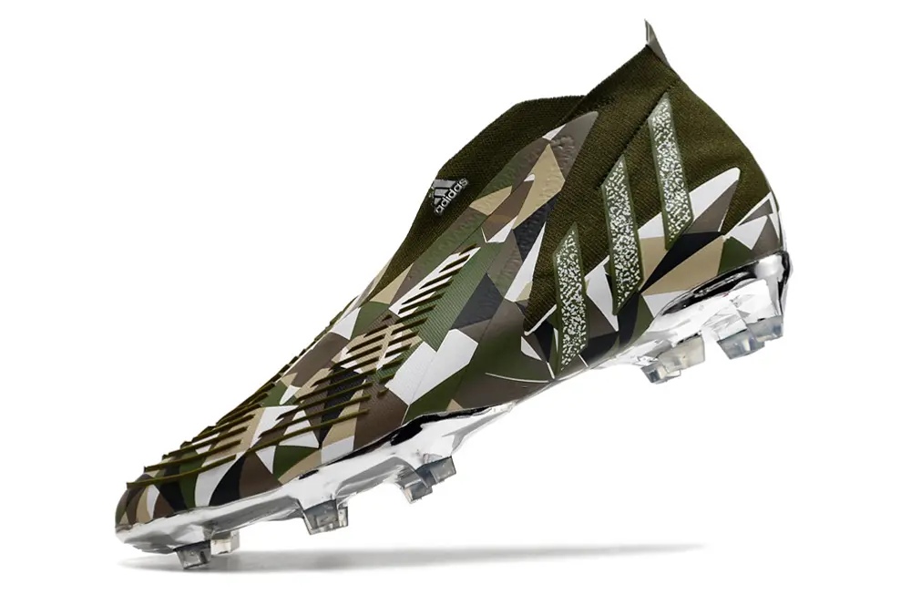Adidas Predator Edge+ Laceless FG - Green/Army Green/Urban Camo