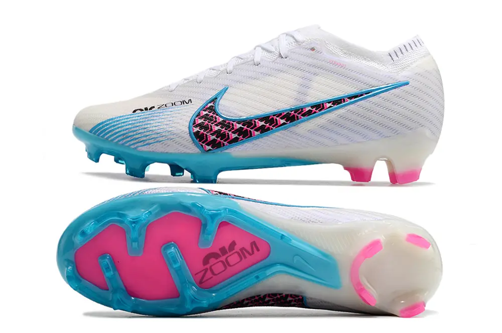 Nike Air Zoom Mercurial Vapor 15 Elite FG - White/Electric Blue/Pink Burst