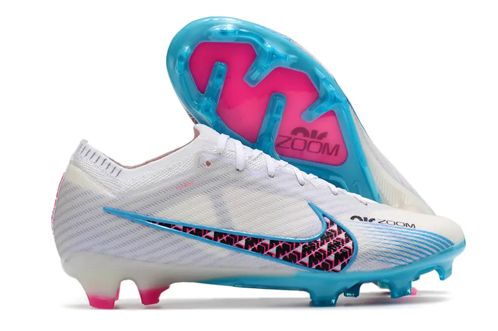 Nike Air Zoom Mercurial Vapor 15 Elite FG - White/Electric Blue/Pink Burst