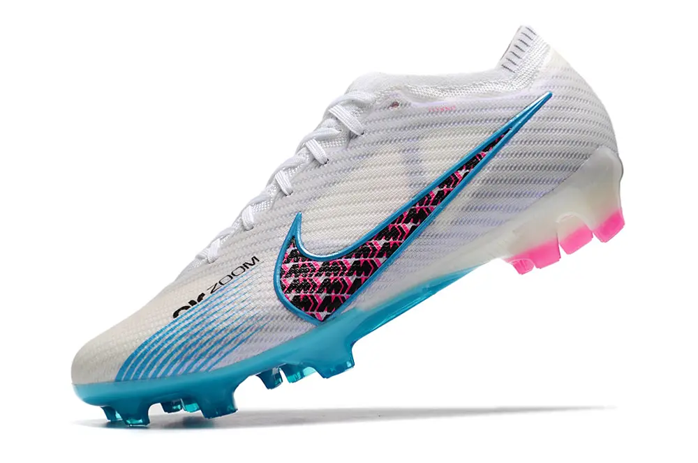 Nike Air Zoom Mercurial Vapor 15 Elite FG - White/Electric Blue/Pink Burst