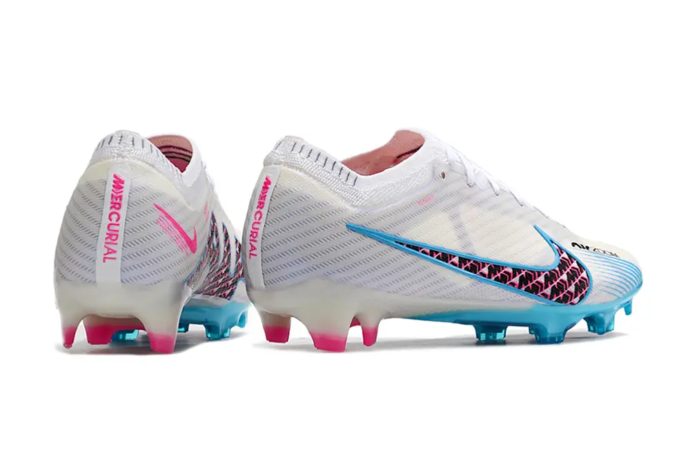 Nike Air Zoom Mercurial Vapor 15 Elite FG - White/Electric Blue/Pink Burst