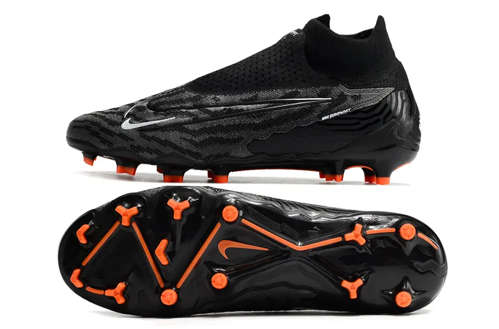 Nike Phantom GX Elite DF FG - Black/Electric Orange/Graphite Grey