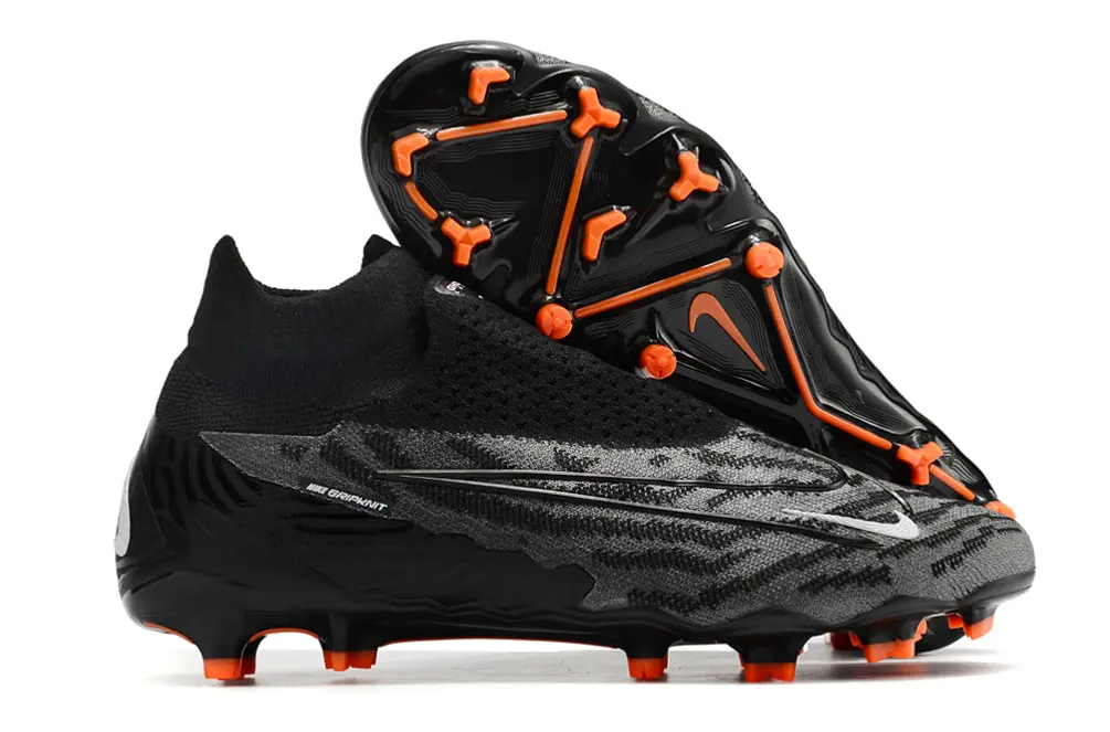 Nike Phantom GX Elite DF FG - Black/Electric Orange/Graphite Grey