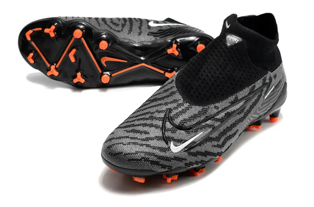 Nike Phantom GX Elite DF FG - Black/Electric Orange/Graphite Grey