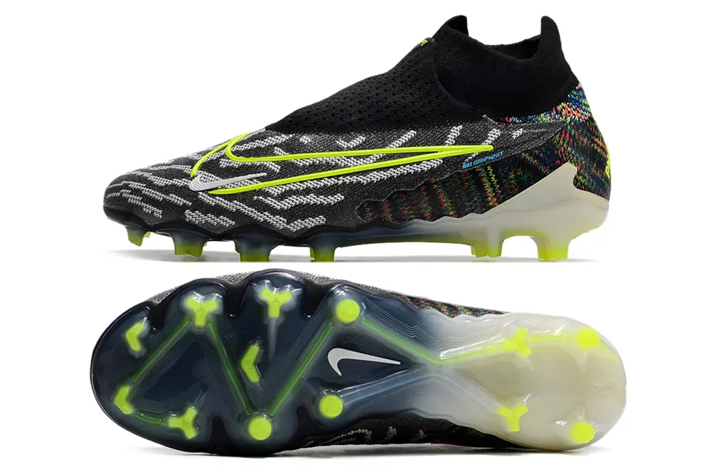 Nike Phantom GX Elite DF FG - Black/Electric Green/Graphite Gray
