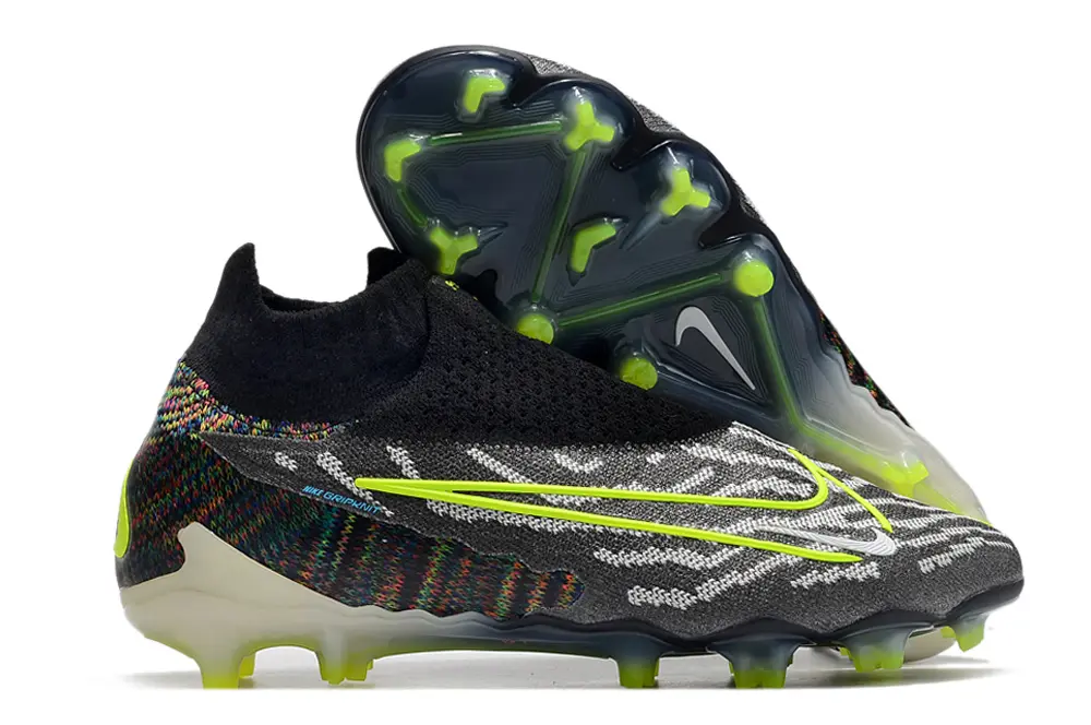 Nike Phantom GX Elite DF FG - Black/Electric Green/Graphite Gray