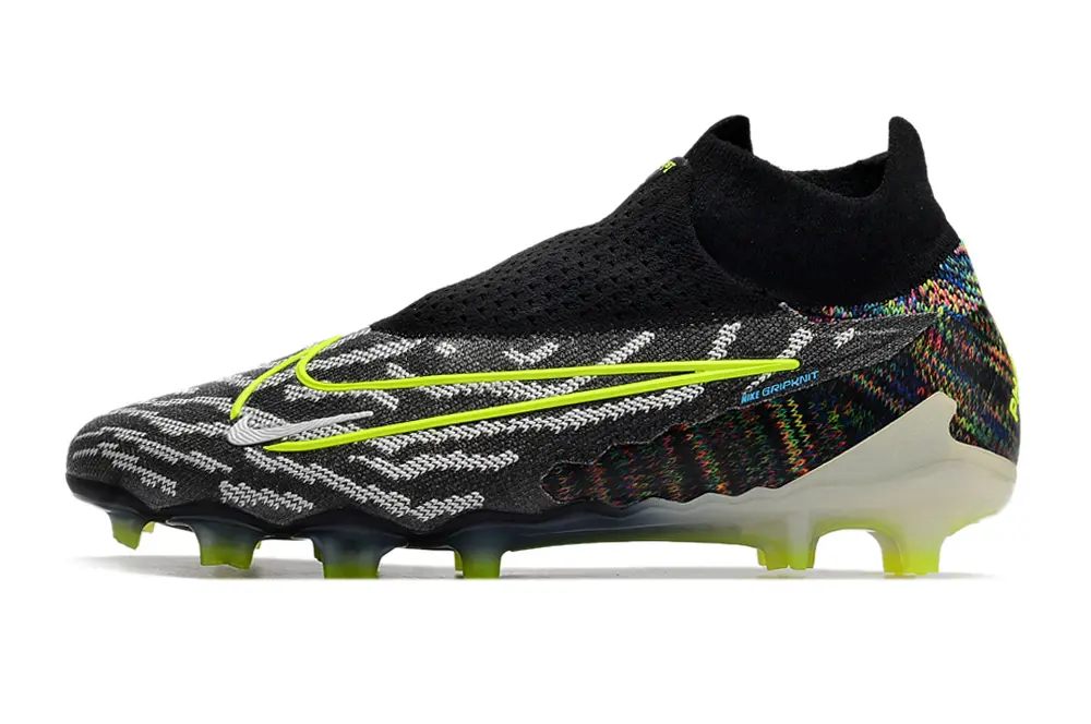 Nike Phantom GX Elite DF FG - Black/Electric Green/Graphite Gray
