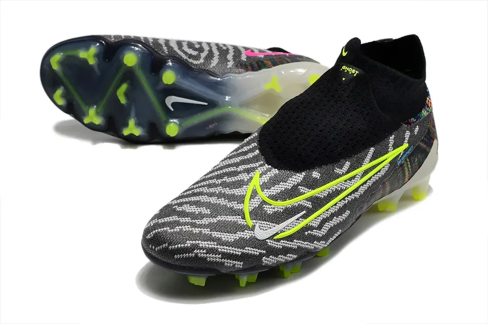 Nike Phantom GX Elite DF FG - Black/Electric Green/Graphite Gray