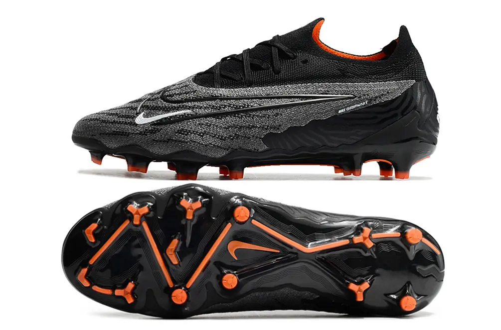 Nike Phantom GX Elite FG - Black/Electric Orange/Metallic Silver