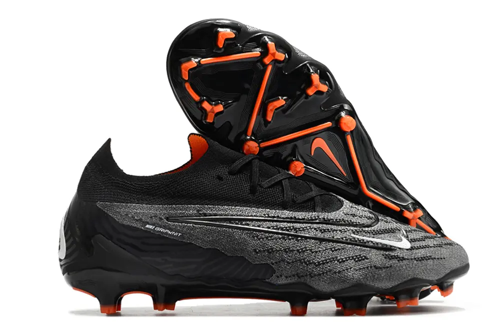 Nike Phantom GX Elite FG - Black/Electric Orange/Metallic Silver