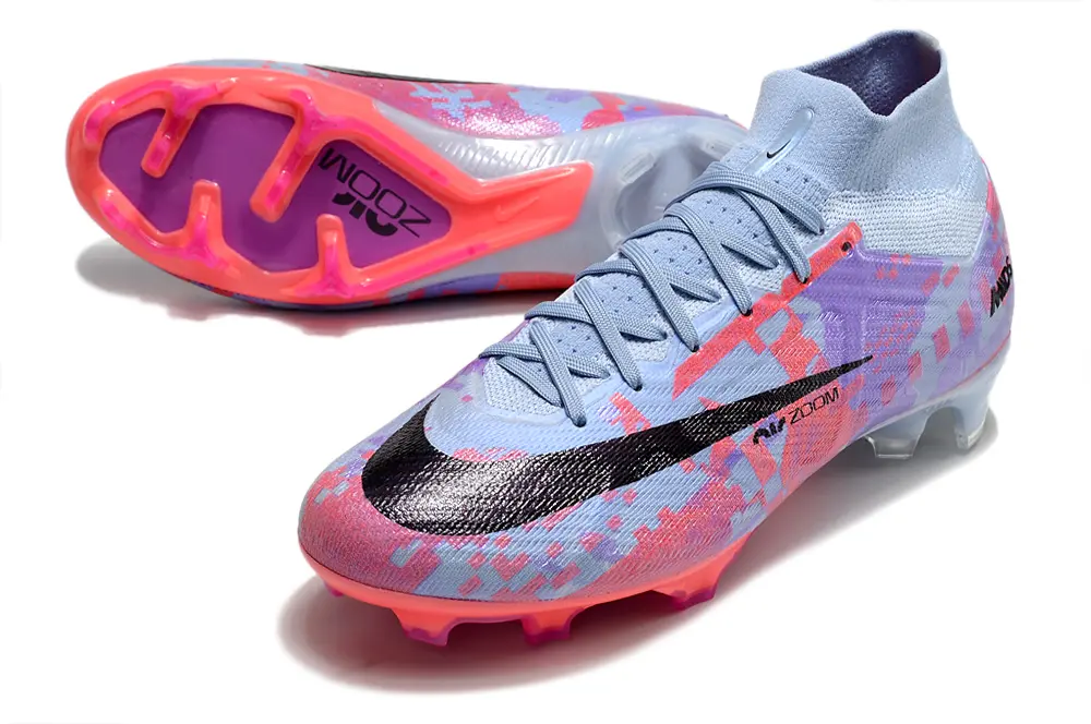 Nike Air Zoom Mercurial Superfly 9 Elite FG - Blue/Neon Pink/Soft Purple