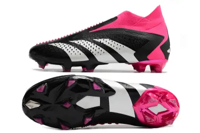 Adidas Predator Accuracy+ Laceless FG - Black/Electric Pink/White