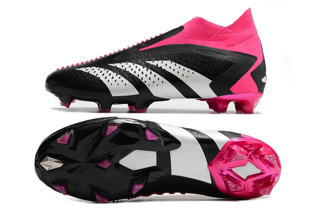 Adidas Predator Accuracy+ Laceless FG - Black/Electric Pink/White