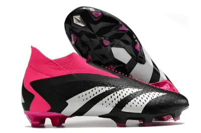 Adidas Predator Accuracy+ Laceless FG - Black/Electric Pink/White