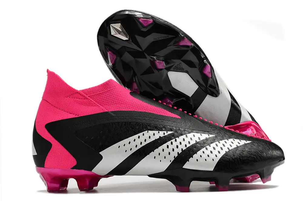 Adidas Predator Accuracy+ Laceless FG - Black/Electric Pink/White