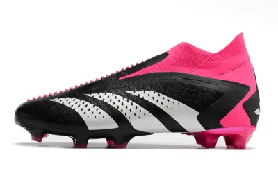 Adidas Predator Accuracy+ Laceless FG - Black/Electric Pink/White