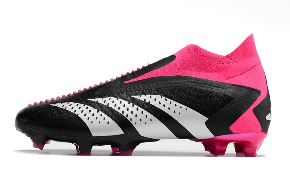 Adidas Predator Accuracy+ Laceless FG - Black/Electric Pink/White