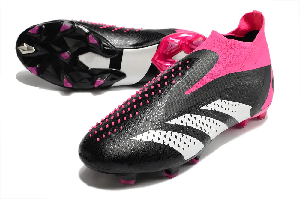 Adidas Predator Accuracy+ Laceless FG - Black/Electric Pink/White