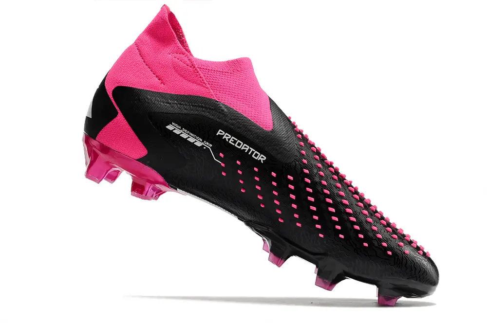 Adidas Predator Accuracy+ Laceless FG - Black/Electric Pink/White